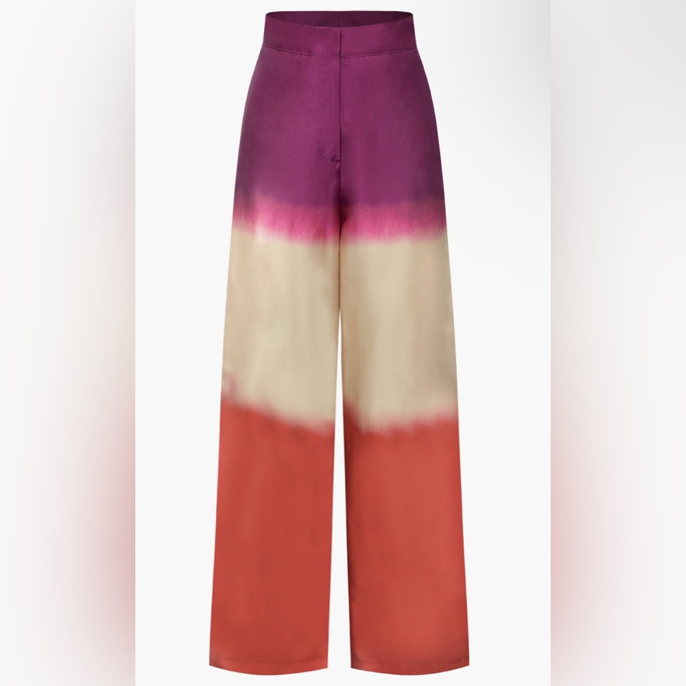 Tie-dye  Straight-leg Trouser